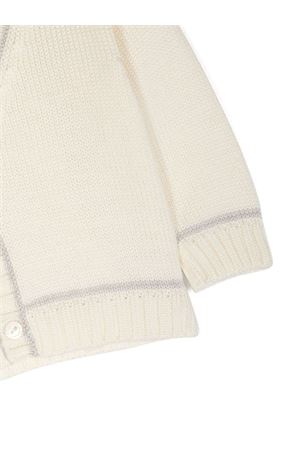 Cardigan in cashwool bianco crema LA STUPENDERIA KIDS | WCCR61802.